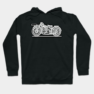 R63 Bike White Sketch Art Hoodie